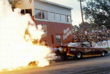 Milan Dragway - Awesome Starting Line Shot Of Strohs Jet From Rick Rzepka (newer photo)